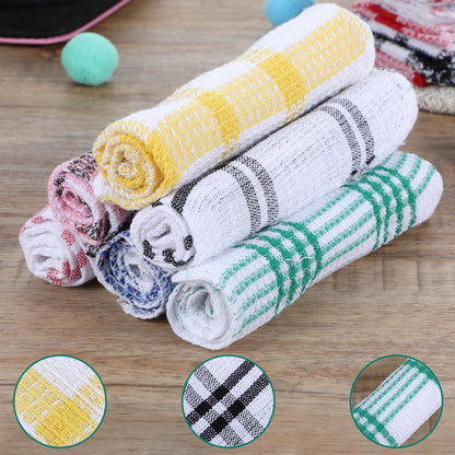 Lemecima 20 Pieces Kitchen Dish Cloths for Washing Cleaning Absorbent Dish Rags Drying Dish Towels for Scrubbing Wipe Glass Home and Household Supplies
