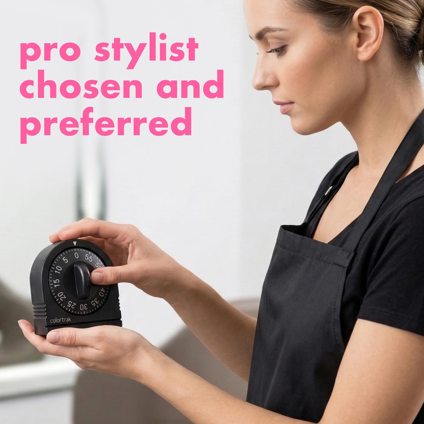 60 Minute Wind Up Timer (2 Pack) Visual Mechanical Timer, from 0 to 60 Minutes, for Kitchen, Hair Color Processing, Tanning Time, Kids' Home and Classroom Activities or Timeouts, Black