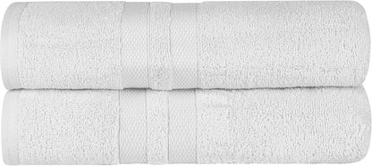 2-Piece Set, Superior Ultra-Soft Cotton Bath Sheet Perfect for Bathroom Decor, Shower, Spa, Gym, Guest Room, Home