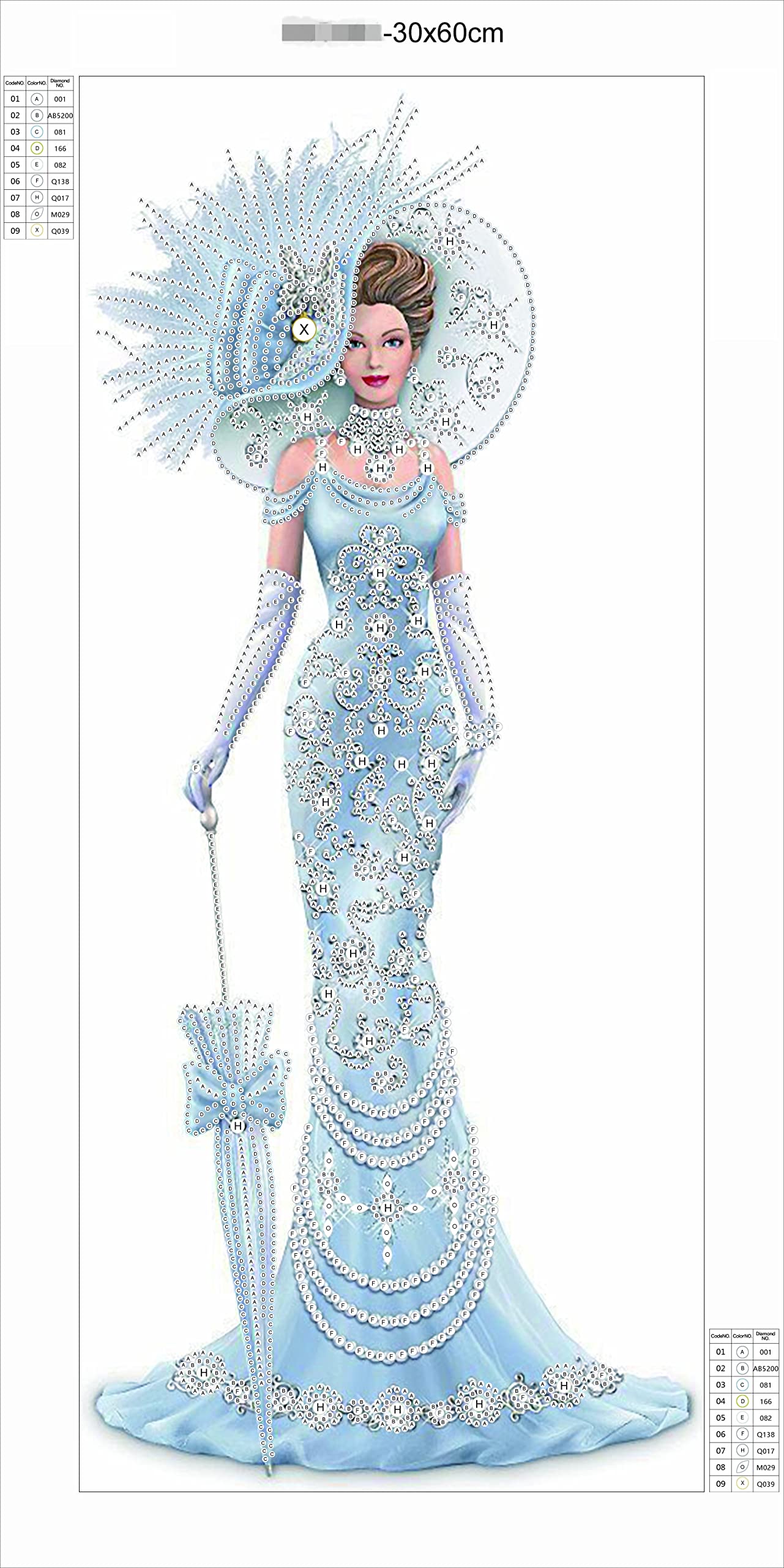 VAVCASE 2 Pack DIY 5D Diamond Art Painting Kits, Special Shaped Rhinestones, Partial Drill Lady with Hat Crystal Diamond Art Crafts Kits (12x24 inch)