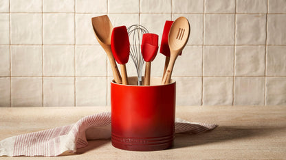 Le Creuset Stoneware Signature Utensil Crock, 2.7 qt., Sea Salt