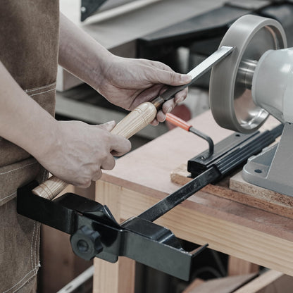 Lathe Tool Sharpening Jig, Multi-Grind Jig for Grinders, Woodturning Chisels and Tools, Sharpening Gouges, Chisels, Scrapers, Parting tools, Skews, and Carving Tools.