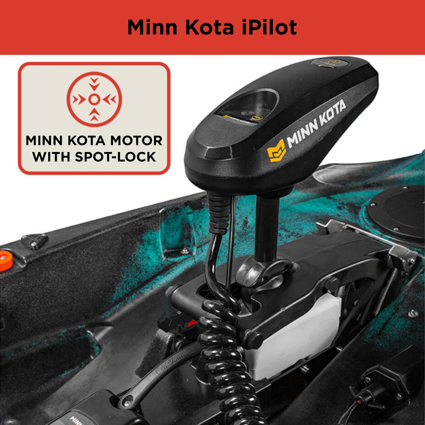 Old Town Sportsman AutoPilot 120 Solo Sit-on-Top Fishing Motorized Kayak, with Minn Kota Motor, 12 ft, Steel Camo