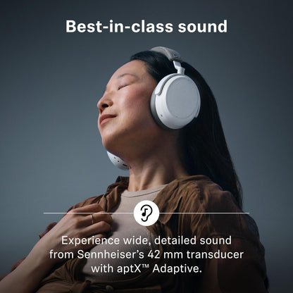 Sennheiser Momentum 4 Wireless Noise Cancelling Headphones - Bluetooth Headset for Crystal-Clear Calls with Adaptive Noise Cancellation, Over-Ear Headphones, 60h Battery Life, Folding Design, Black
