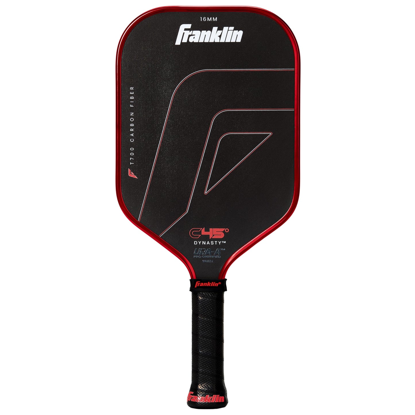 Franklin Sports PRO Pickleball Paddles – C45 Carbon Fiber Series - Official USAP + UPA Approved – Pro Player Design, Dynasty 16MM RED