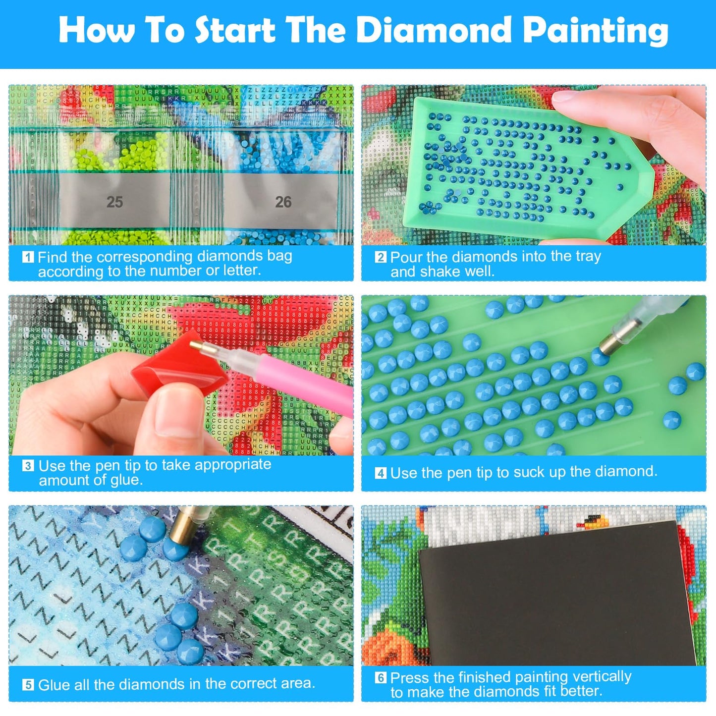 KEYIFA Diamond Art Kits for Adults, 28x16 Inch Large Dragon Diamond Painting 5D Diamond Art for Beginners Skull DIY Full Drill Paint by Diamonds Dots Gem Art for Home Wall Decor
