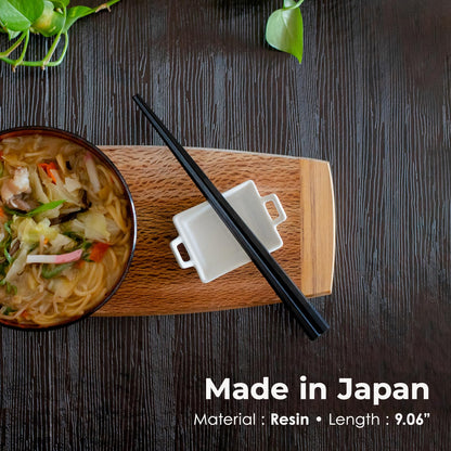 Himawaridou Hexagonal Resin Chopsticks, Lightweight and Easy to Use, Made in Japan, 9.1 in