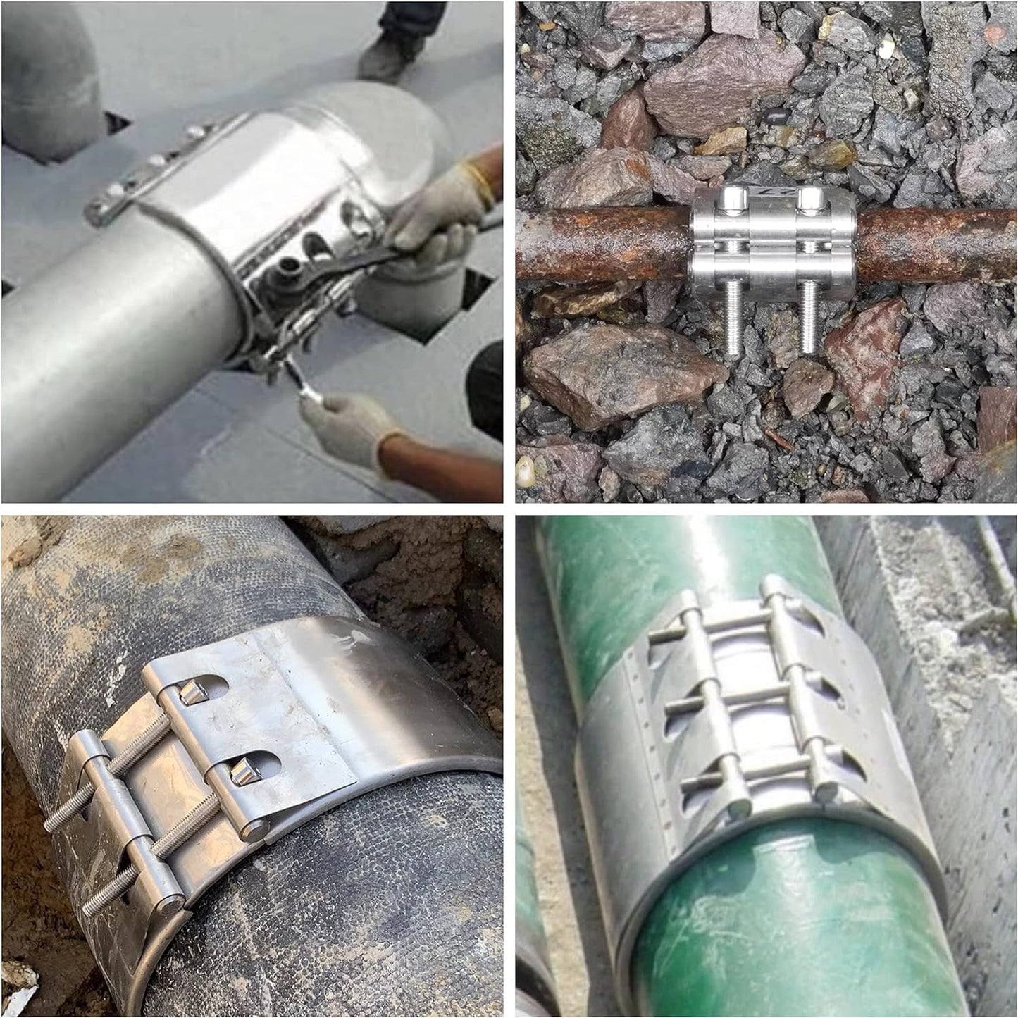 Pipe Repair clamp,Leak Sealer,Emergency Pipe Repair Kit for Plastic and Metal Pipes (60mm-65mm/2.5 inch)