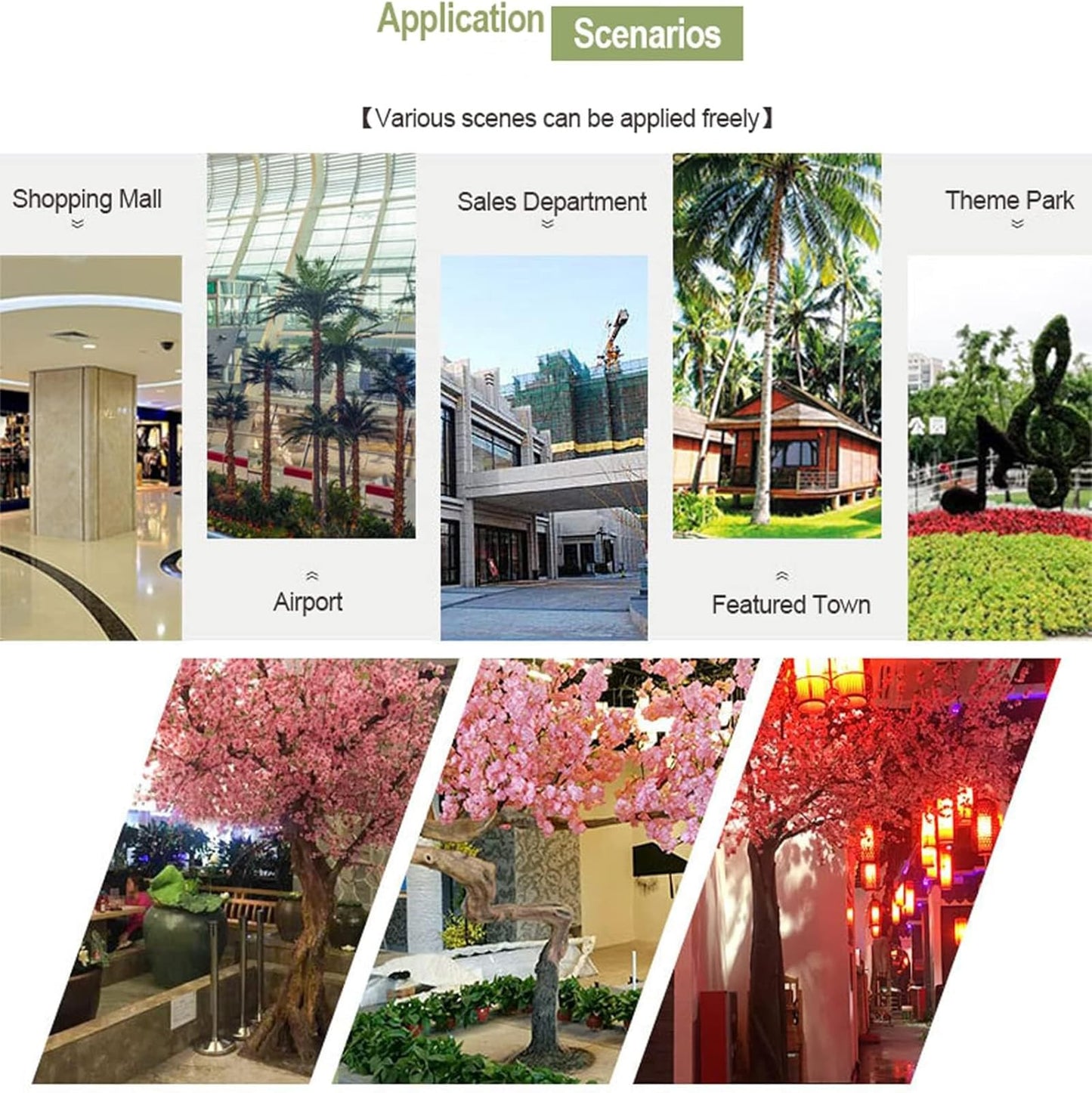 Artificial Banyan Tree - Large Simulation Plant for Interior Decoration - Perfect for Living Room, Wedding, Hotel, and Shopping Mall,Green,150X100cm