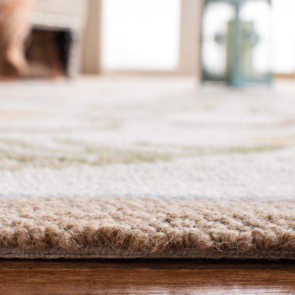 SAFAVIEH Area Rug 8x10 - Chelsea Collection - Large - Ivory, Hand-Hooked Wool, French Country Design, Ideal for Living Room, Bedroom, Office, Dining Space (HK248A)