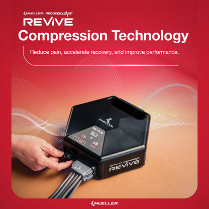 RecoveryCare Mueller REVIVE M2 Leg Compression Kit - Advanced Physical Therapy Equipment for Targeted Compression and Circulation Boost, Medium
