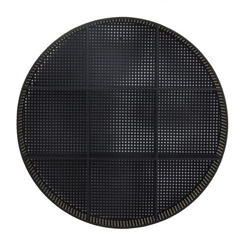 Deco 79 Metal Wall Shelf Round 8 Cubbies, 32" x 6" x 32", Black