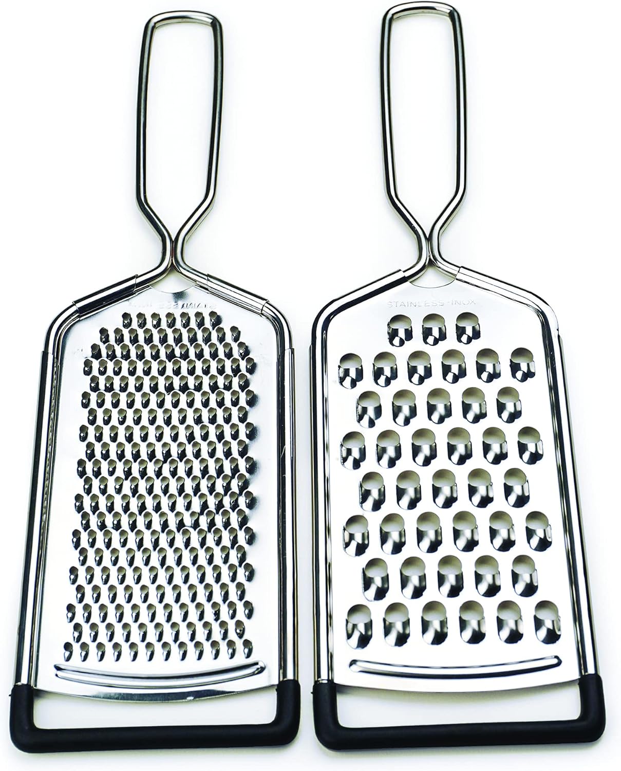 RSVP International Endurance Kitchen Collection Multi-Use Cheese Grater, Handheld Potato Slicer, 10 x 2-3/4-Inch