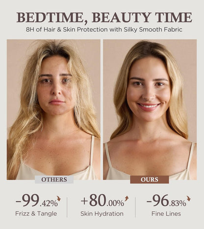 Instant Chill Cooling Pillowcase for Hot Sleepers, 2% HA Infused Pillowcase Hydrates Skin & Hair, Reduces Wrinkles & Frizz, Softer Than Silk Pillow Cases, Pillow Covers Standard (Light Gray, 1 Pack)