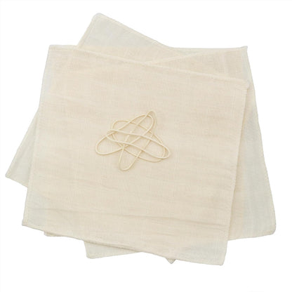 Cornucopia Brands Kombucha Jar Cloth Covers - 4-Pack Unbleached Muslin Cloth Covers with Rubber Bands