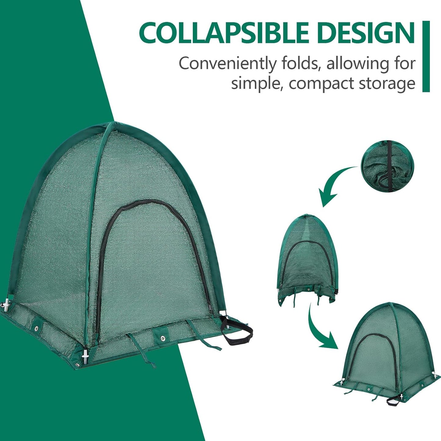 2 Pack, 80% 28" 28" 30" Plant Shade Tent Pop Up Sun Shade Cover for Outdoor Plants, Portable Sun Protection Tent