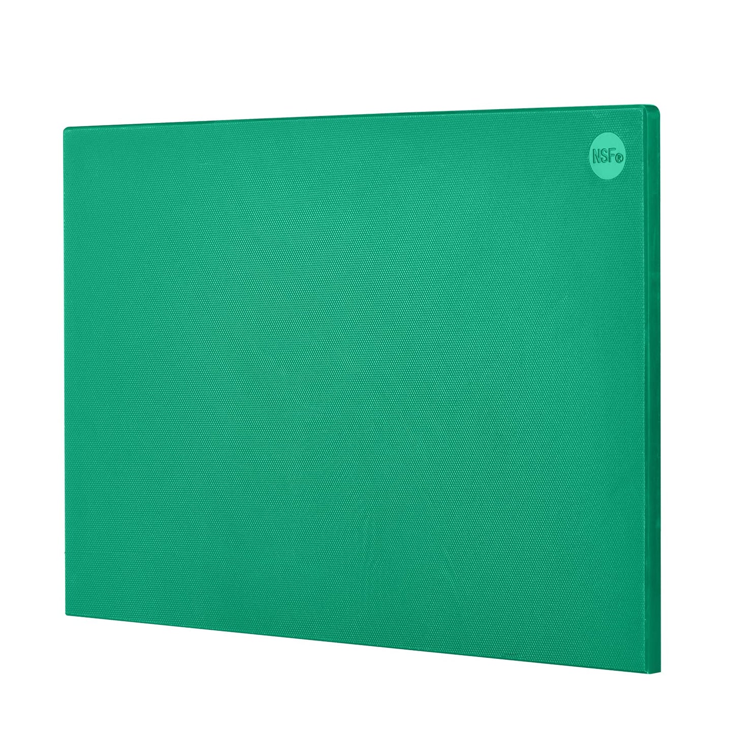 CURTA Cutting Boards for Kitchen, 24" x 18" x 0.5" Green Color Coded Plastic Commercial Chopping Board Anti Slip Surface Dishwasher Safe
