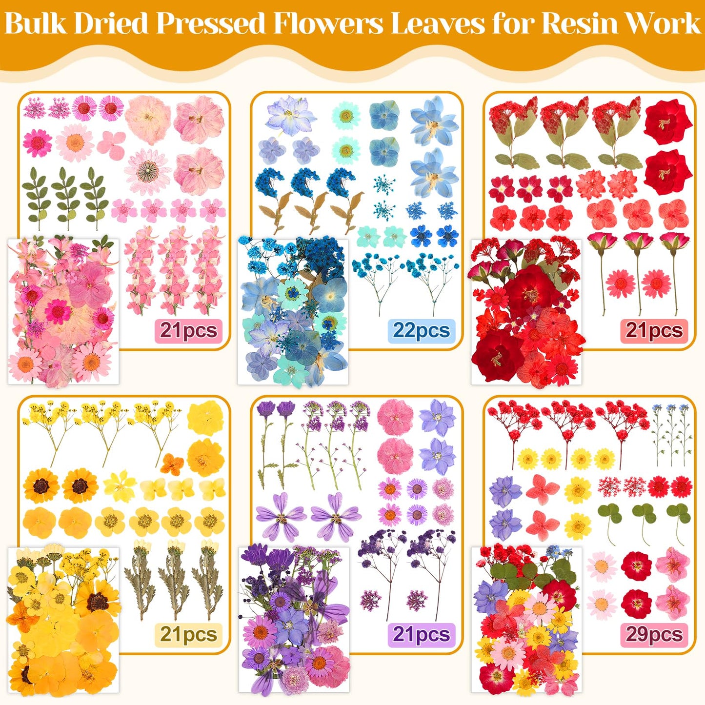 318 PCS Pressed Flowers Butterfly Stickers for Craft, Real Dried Pressed Flowers Bulk Natural Dry Flowers Floral with DIY Butterfly Stickers Tweezers for Art, Resin Mold, Candles, Soap, Jewelry Making