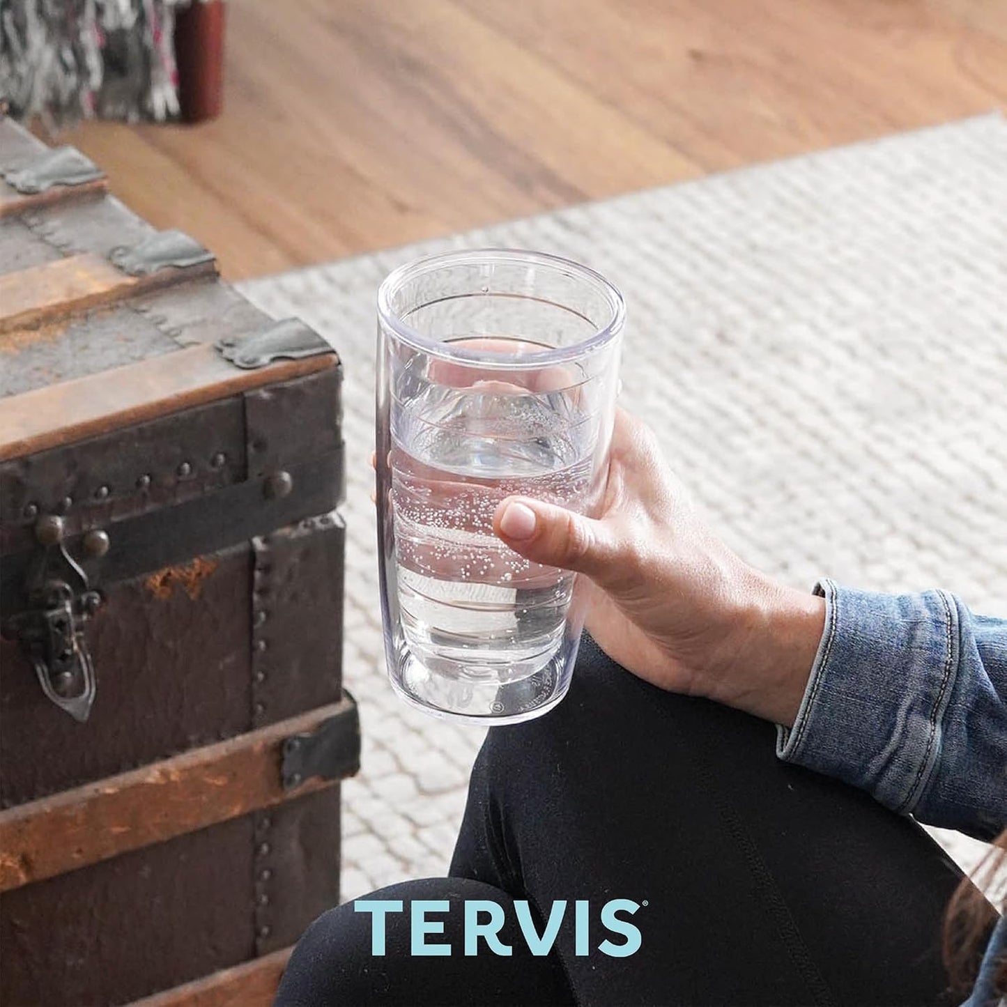 Tervis Tropical Hibiscus Collection Double Walled Insulated Tumbler, 16oz Travel Cup, Keeps Drinks Cold & Hot, Purple