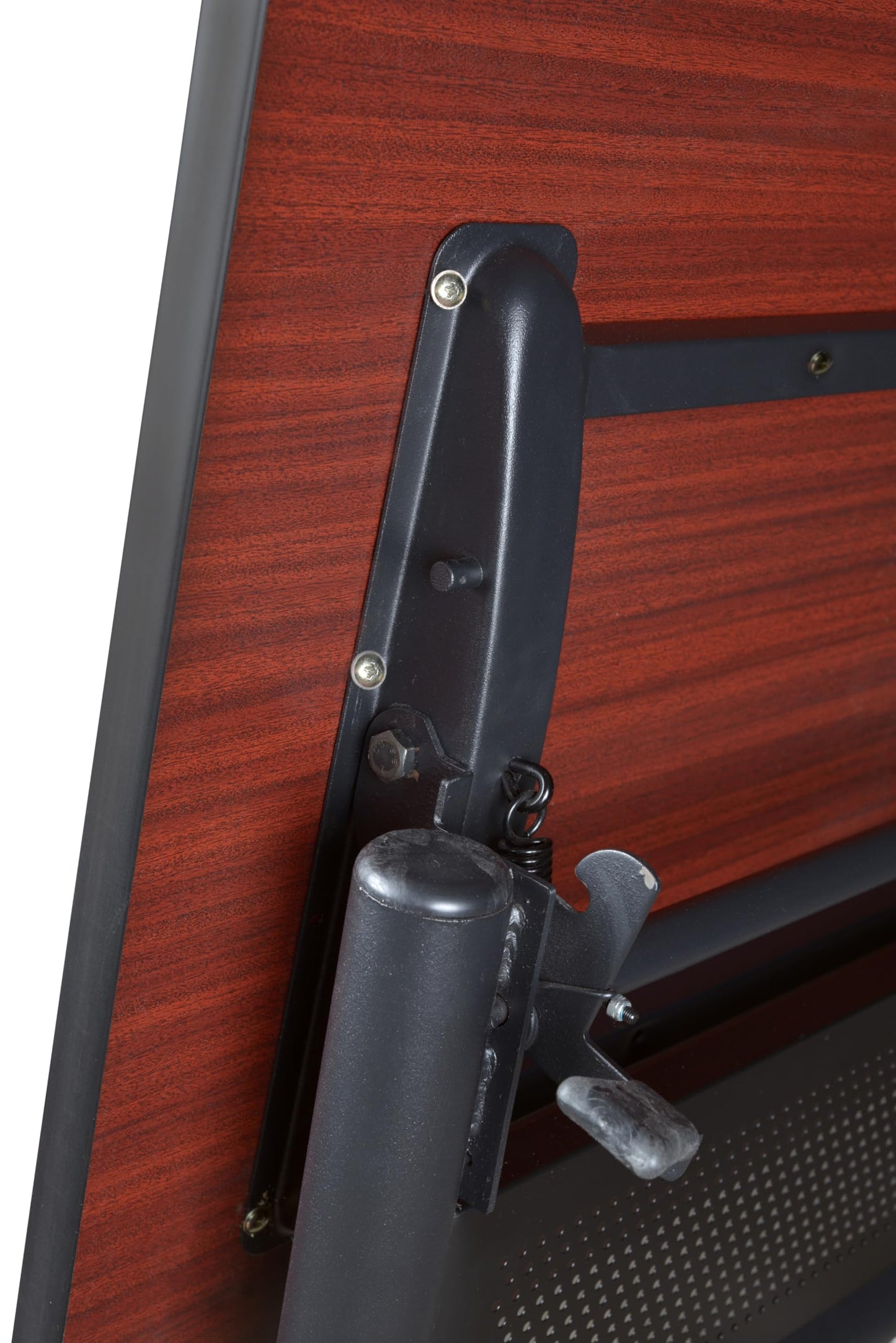 Regency Kobe 72 x 30 in. Flip-Top Training Nesting Table- Noble Oak, 2 M Stack Chairs- Black