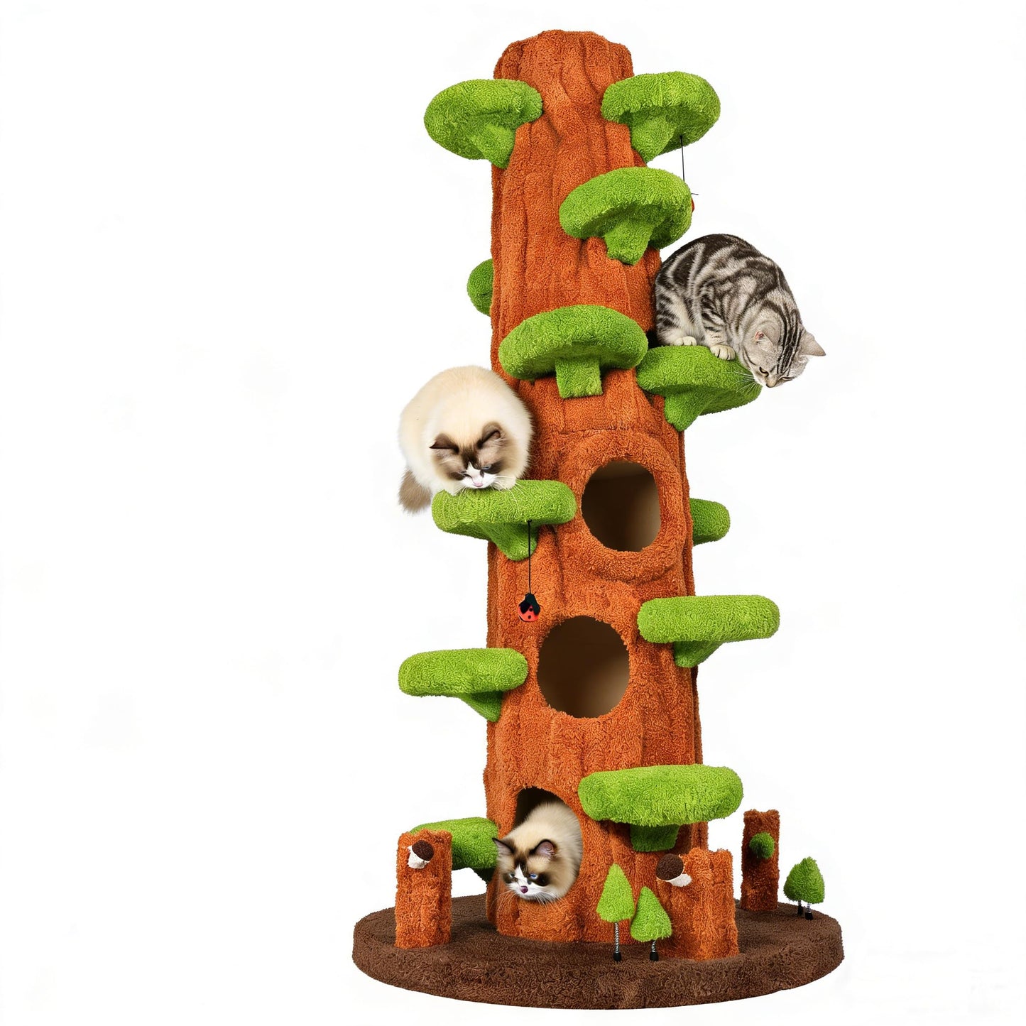 Luxury Cat Tree Tower for Indoor Cats,88.6" Tall Cat Tree,Multi-Level Furniture Activity Center with Scratching Posts Stand House Condo Funny Toys Kittens Pet Play House
