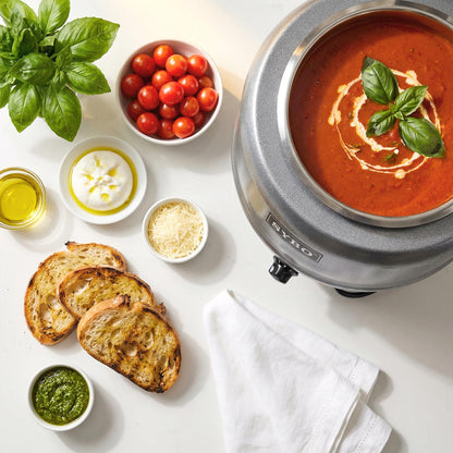 SYBO SB-6000-2G Commercial Grade Soup Kettle with Hinged Lid and Detachable Stainless Steel Insert Pot for Restaurant and Big Family, 10.5 Quarts, Silver