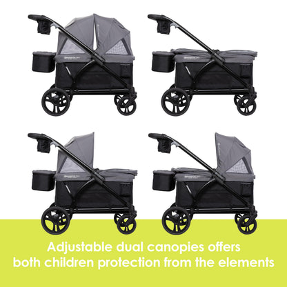 Baby Trend Navigator PRO 2-in-1 Stroller Wagon, Dash Black