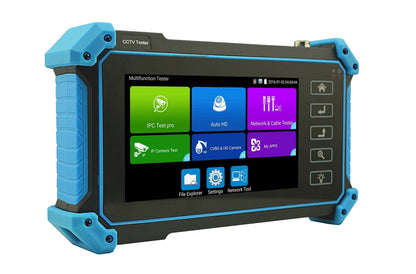 EVERSECU CCTV IP Camera Tester Monitor, 8MP AHD CVI TVI CVBS IP Camera Test 4K HD Display Video Monitor 5inch IPS Touch Screen IPC Tester Support POE PTZ WiFi RS485 HDMI & VGA Input DC12V Output
