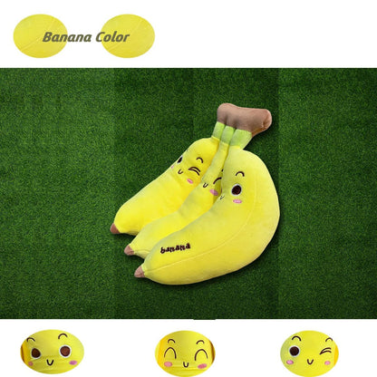 Hofun4U Banana Plush Pillow, A Bunch of Bananas Plush Stuffed Toy, Fruit Plushie Banana Hugging Pillow, Gift for Birthday, Valentine, Christmas (Yellow,17 inch)