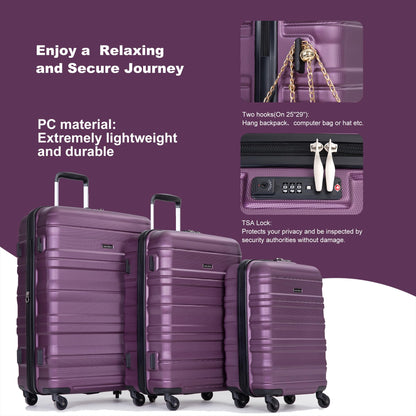 SPOFLYINN Modern, Dark Purple, One Size