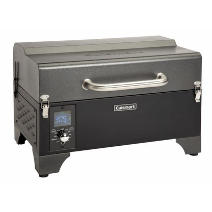 Cuisinart 8-in-1 Portable Wood Pellet Grill and Smoker, Compact for RV, Tailgates, Camping, and Backyard Cooking, Smoky Flavor, Versatile Meat Smoker
