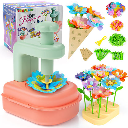 beefunni Flower Bouquet Craft Kit, DIY Crafts Toys for Kids Ages 4-8, Educational Flower-Making Toy for Toddler, Arts & Crafts for Toddler Girl, Birthday Gift for 4 5 6 7 8+ Year Old Girls and Boys