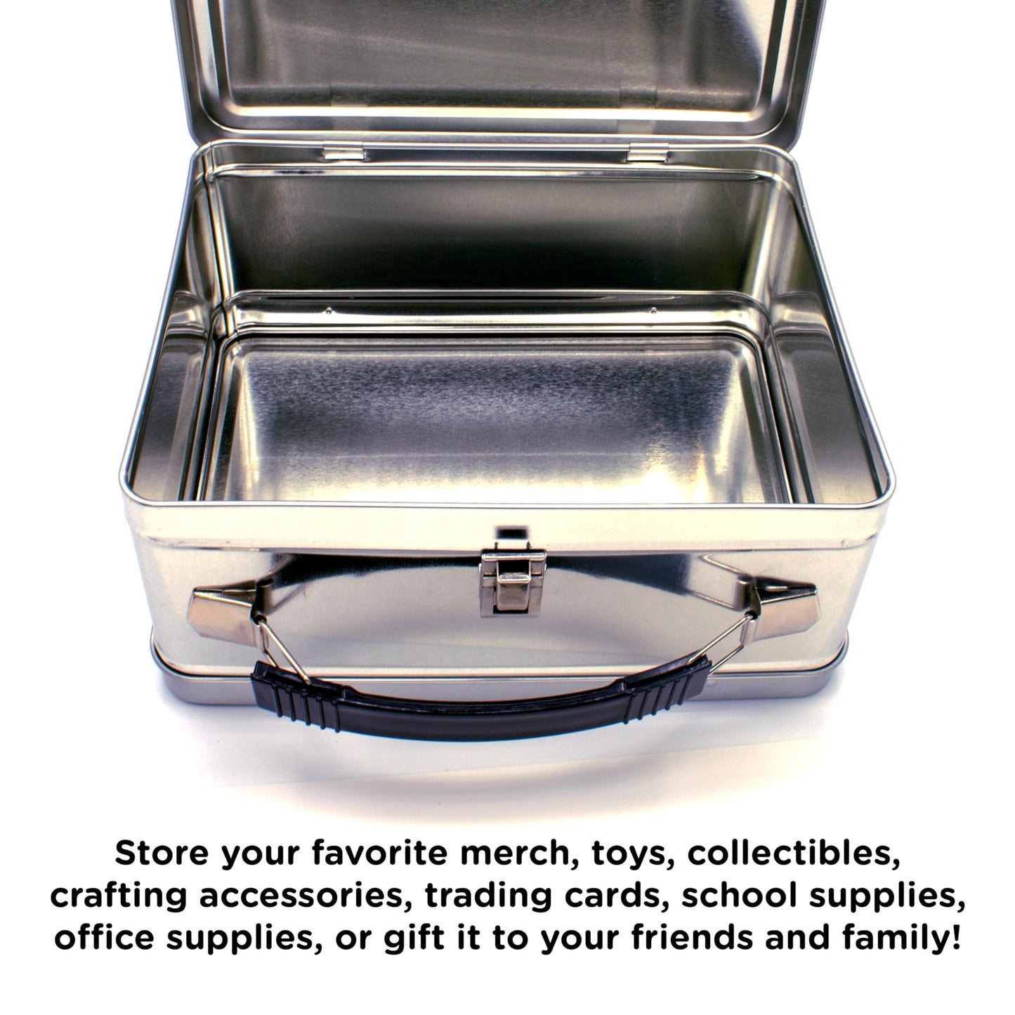AQUARIUS Mushroom Fun Box - Sturdy Tin Storage Box with Plastic Handle & Embossed Front Cover - Officially Licensed Merchandise & Collectible Gift