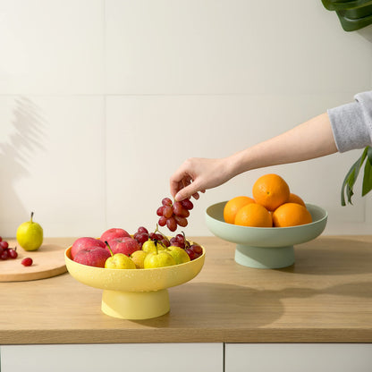 onefitow Fruit bowl Fruit Basket for Kitchen Countertop Kitchen Storage Baskets Stand Organization, Decor Centerpiece Counter or Dining Room Tables (green)