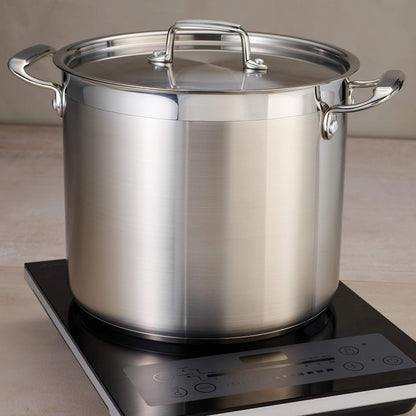 Tramontina Gourmet Stainless Steel 16-Quart Stock Pot with Lid