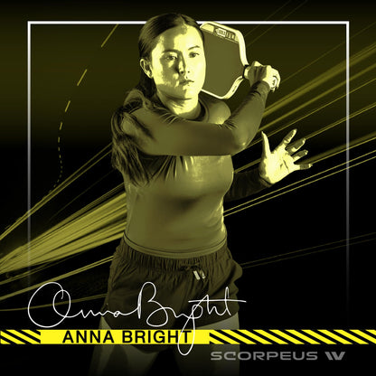 JOOLA Anna Bright Scorpeus Pro IV 14mm Pickleball Paddle - Tech Flex Power - Elongated Shape - Reach - Propulsion Core Increases Power & Touch - UPA-A Certified - USAP Approved - NFC Chip Enabled.