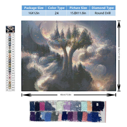 Meow Love 5D Diamond Painting Kit for Adults with Pre-Framed Canvas - DIY Wall Art Home Decor,Easy to Hang,Stress Relief Craft Gift for Women,15.8 x 11.8 Inch. (Dream Glow)