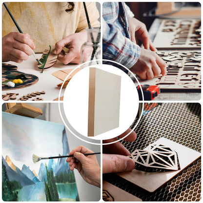 Yuanan 12 PCS Basswood Sheets, 12×12 Inch 2 mm Plywood Sheets Unfinished Wood for Laser Cutting Thick Linden Square, Engraving, DIY Handicrafts, Painting and Carving
