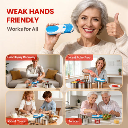 One Touch Electric Can Opener Automatic Can Opener for Seniors, Rechargeable Smooth Edge Can Opener with Magnetic Cover Catch, Food Safe Kitchen Gadget for Arthritis Hands