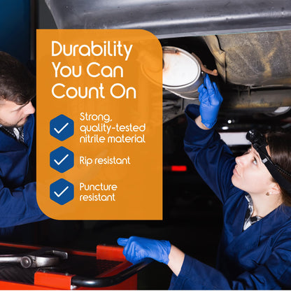 Inspire Nitrile Gloves Medical Examination | The Original Quality Stretch Cobalt Blue | 4.5 Grade Disposable Gloves Latex Free Doctors, EMT, Food Service, Cleaning, Household, Hospitals and More
