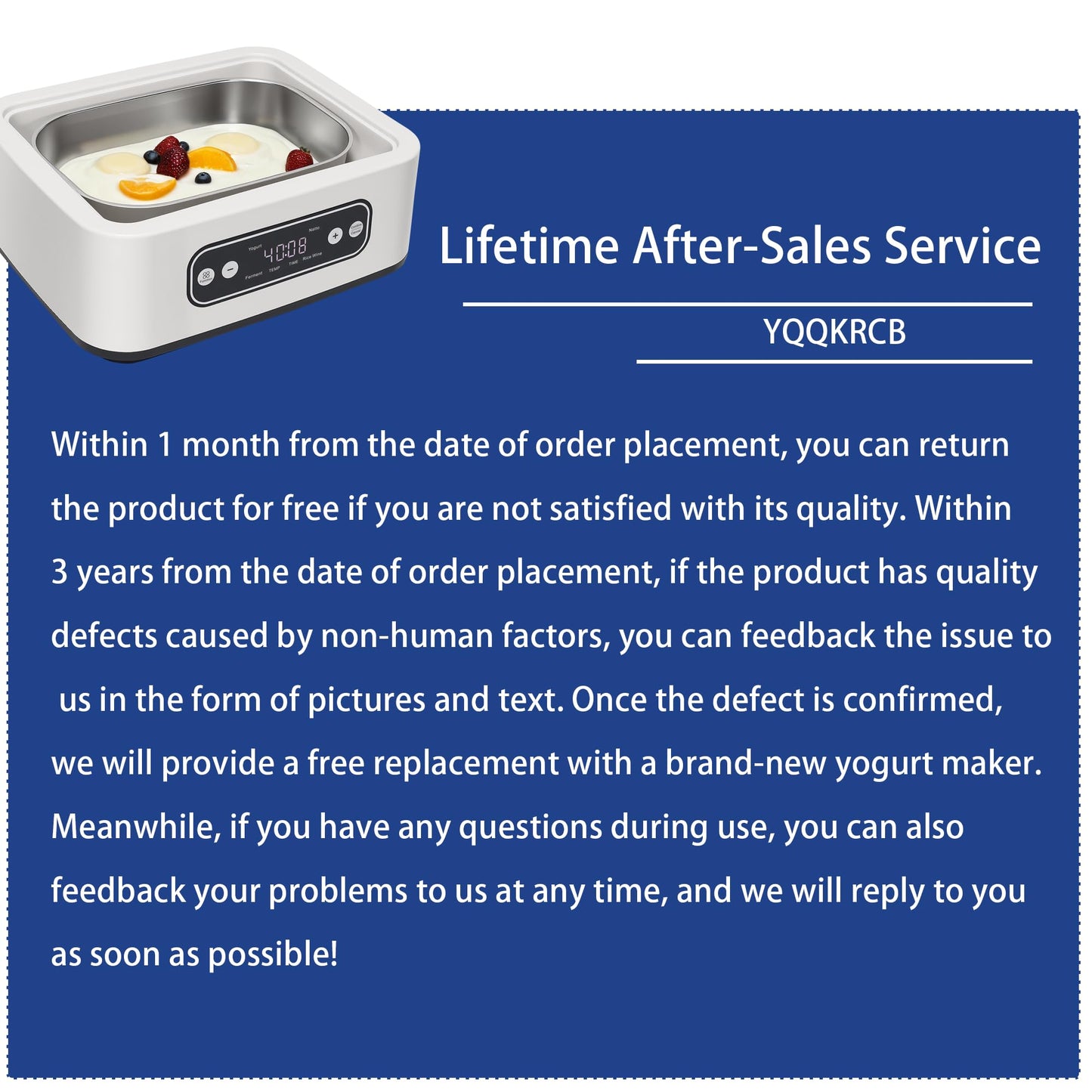 1.7-Quart Yogurt Maker with Adjust Temp(21°C-48°C/70°F-118°F) & Time(1-99h),110V-240V Auto-adaptive,Steel Inner Pot,BPA-free,Celsius Increment,Real-Time Countdown LED Display (Addition 9 Jars)