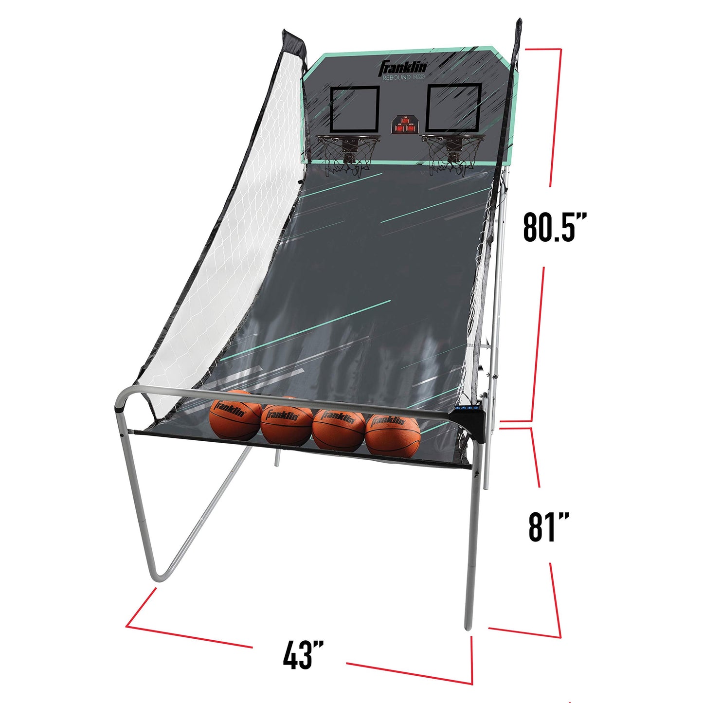 Franklin Sports Double Shot Rebound Pro Basketball Arcade Game