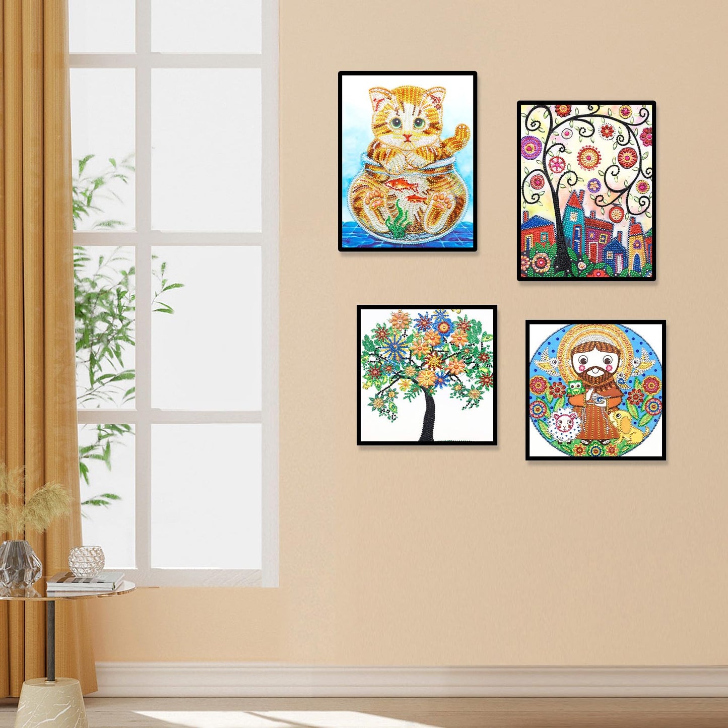 antor 10 Pack 5D Special Shape Rhinestone Diamond Painting Kits, Crystal Diamond Art Kit for Adults Beginner, 5D Paint with Diamond Drill for Gift Home Wall Art Decor