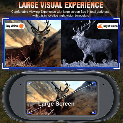 Nightiger 4K Night Vision Binoculars for Adults, Day & Night Vision Infrared Goggles, 7000mAh Rechargeable, 2624ft Long Range, 5X 42MM Zoom for Hunting Camping Hiking