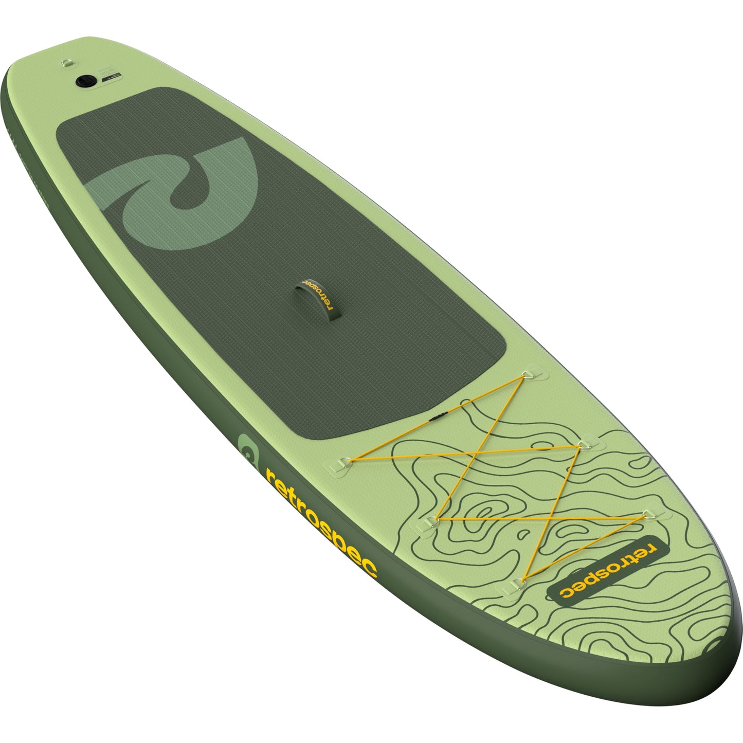 Retrospec Weekender Inflatable Stand Up Paddle Board Includes Paddle, Pump, Travel Bag and Accessories 10’6” Lightweight Inflatable SUP, Puncture Resistant Inflatable Paddle Board for Adults