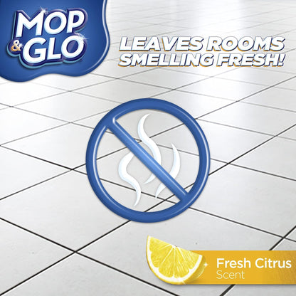 Mop & Glo Professional Floor Cleaner - Multi-Surface, Fresh Citrus Scent, 64 Oz