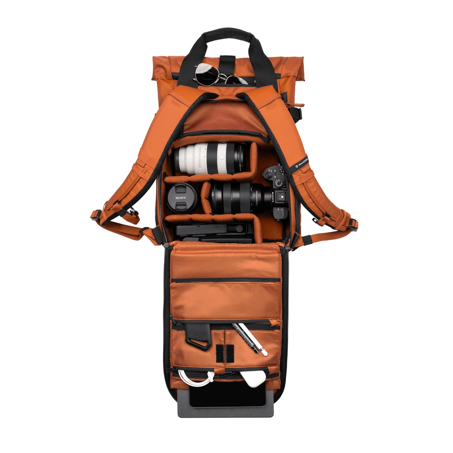 WANDRD PRVKE Rolltop 15L V4 Photography Bundle – Compact Travel Camera Backpack with Essential Camera Cube and Laptop Sleeve