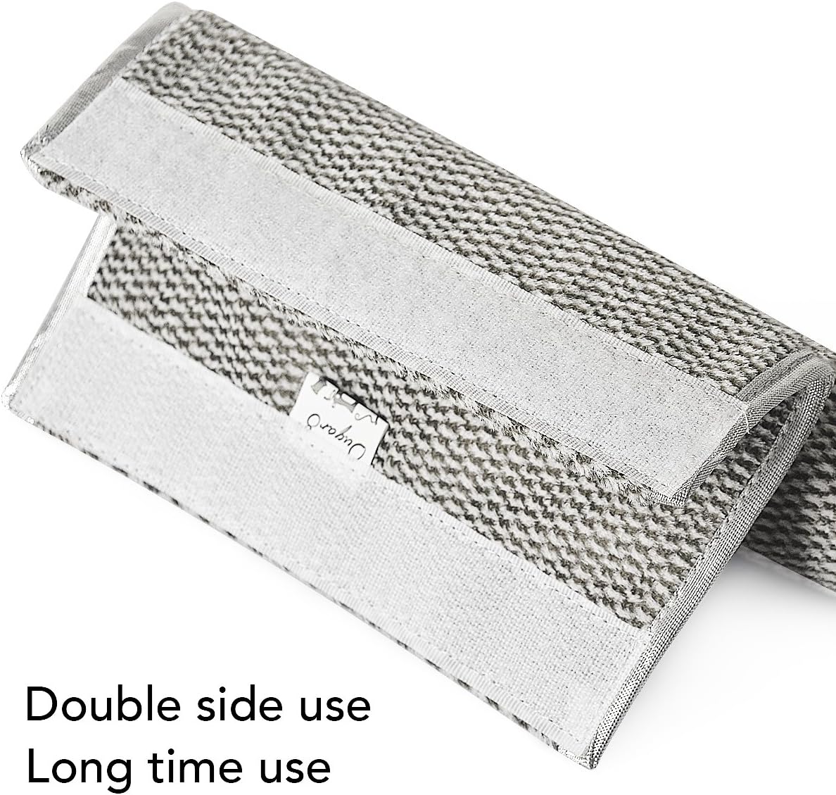 OUGAR8 Microwave Door Handle Covers for Kitchen Appliances, Gray Plush, 6" L, Protective Cloth Protector