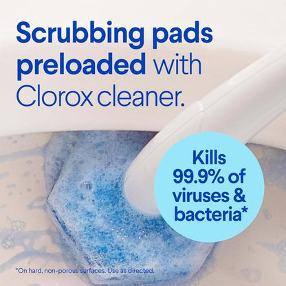 Clorox ToiletWand Cleaning Kit - Includes Caddy & 6 Refills for Effortless Toilet Care