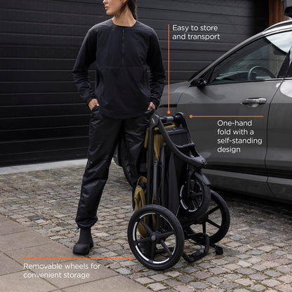 Thule Urban Glide 3 Single Child All-Terrain Stroller, Lightweight, Air-Filled Tires & Suspension, Integrated Hand Brake